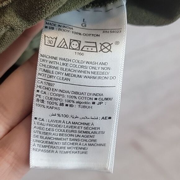 Old Navy Zip Up Cargo Jacket Green- Size Large - Picture 4 of 5